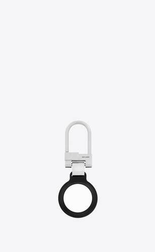 ysl carabiner|AIRTAG HOLDER IN LEATHER .